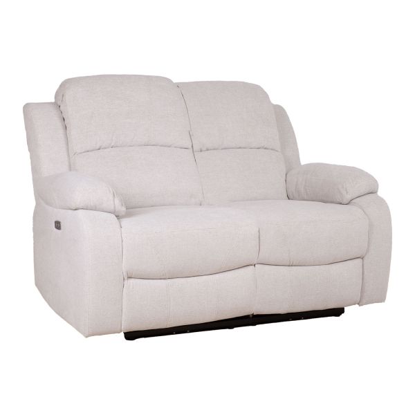 Diivan FELICIA 2-kohaline elektriline recliner, loodusvalge