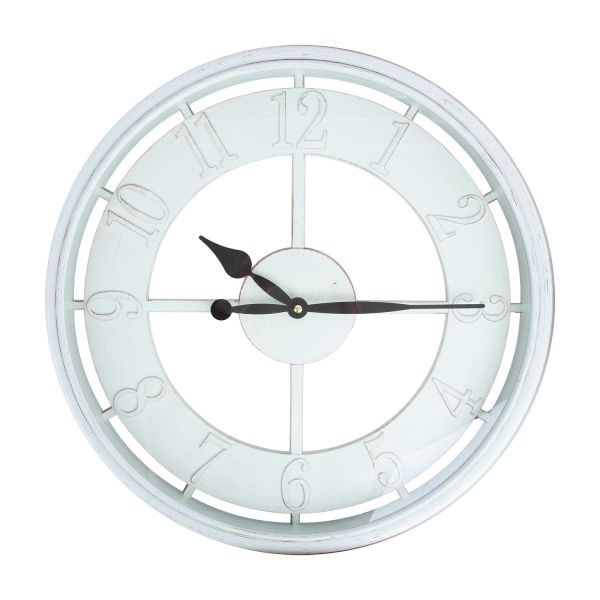 Wall clock BARRY D50cm, beige frame