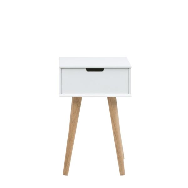 Öökapp MITRA 40x30xH61,5cm, valge/tamm