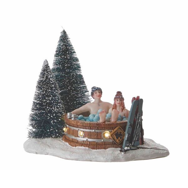 Jõuludekoratsioon SHINE HOT TUB LED 13cm patareiga