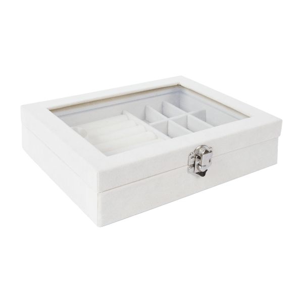 Ehtekarp SEZANE 20x15x4,5cm, valge