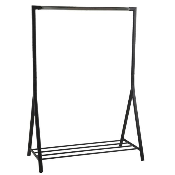 Riiete stange BRENT 117x59xH165cm, must/kroom