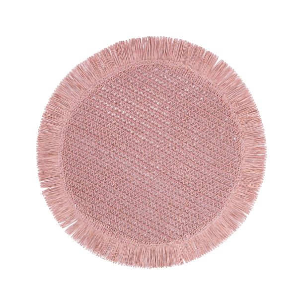 Lauamatt SUZAN D38cm jute, lilla