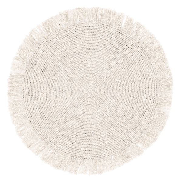 Vaip FanniK LAAVU D160cm, naturaalne valge