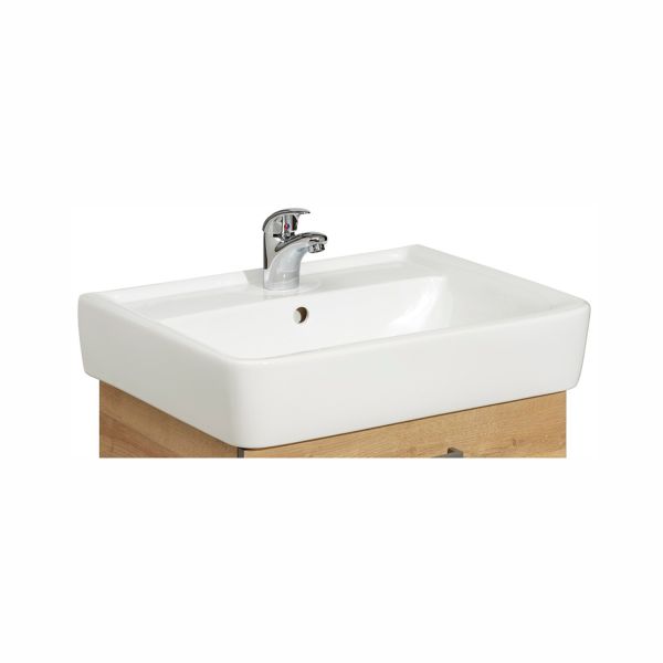 Ceramic washbasin 919, 60x48xH12cm, white