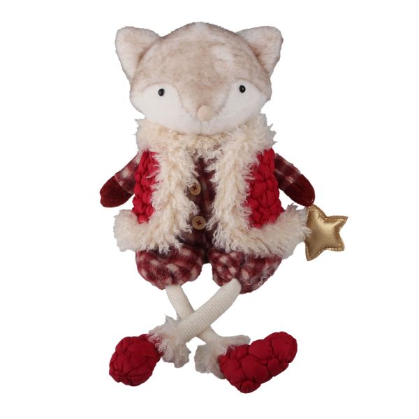 Dekoratsioon FAB HENRI H51cm, rebane, punane