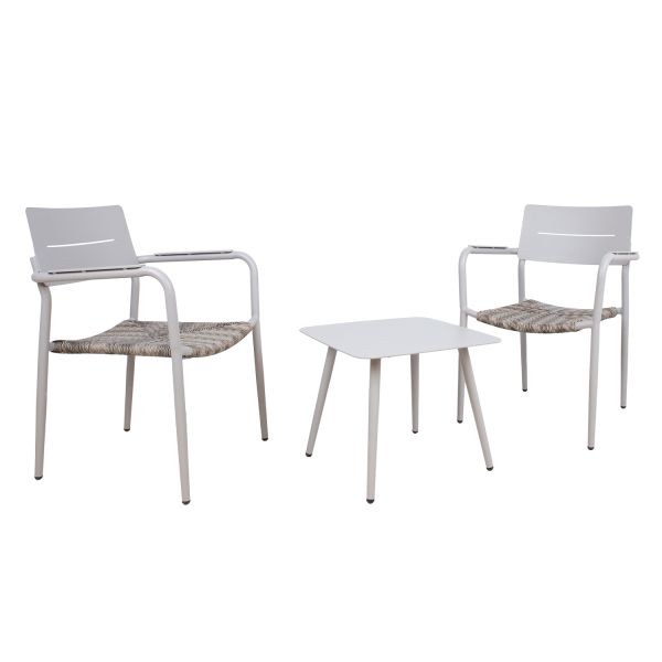 Rõdukomplekt COCORA laud, 2 tooli, taupe