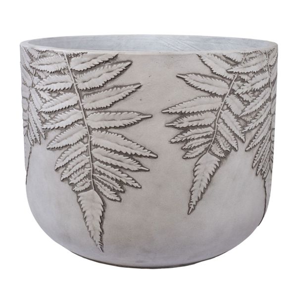 Lillepott FERN D55xH43.5cm, valge/hall