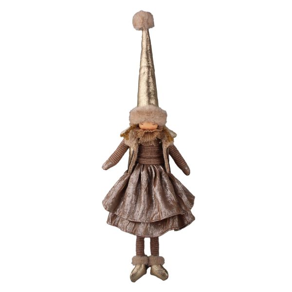 Dekoratsioon FAB ELSA H51cm, päkapikk, kuldne