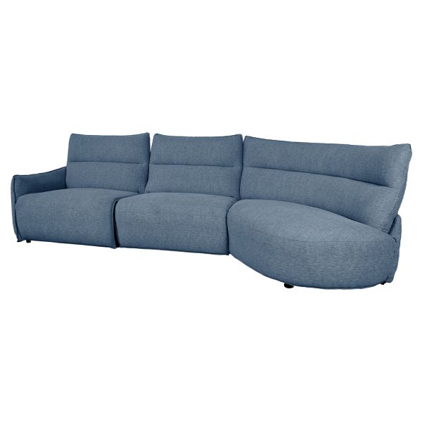 Nurgadiivan CANNES PN elektriline recliner, hallikassinine