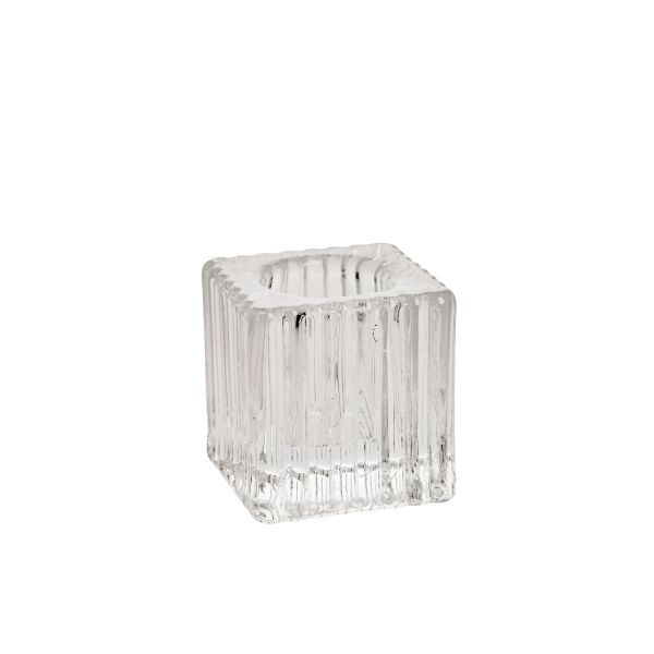 Küünlahoidja GELSA 4x4xH4cm, klaas