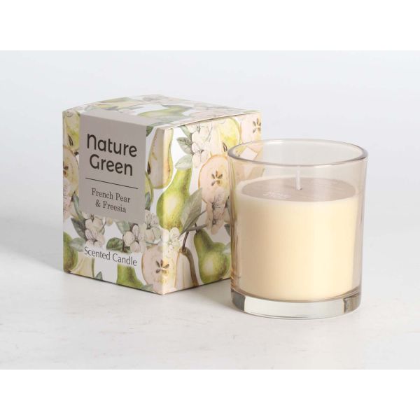 Küünal NATURE GREEN H9,5cm, French Pear & Freesia