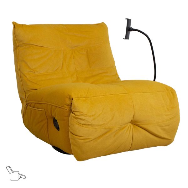 Puhketool WIN-WIN manuaalne recliner, kollane
