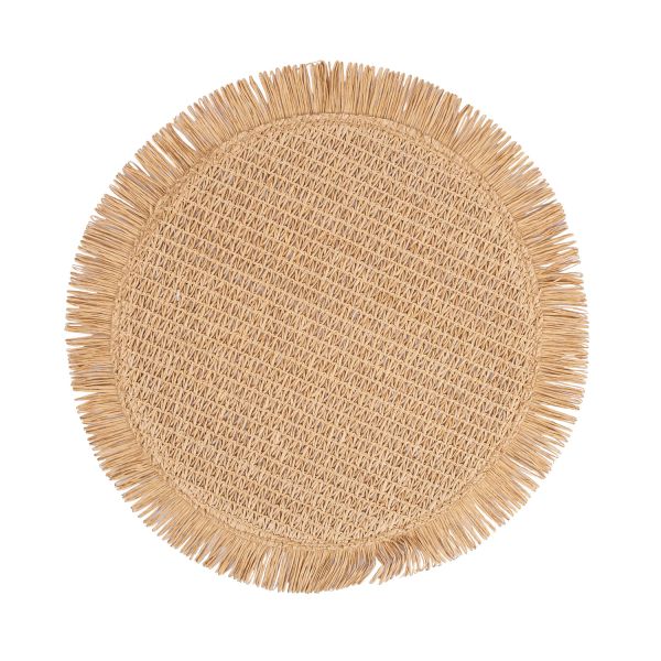 Lauamatt SUZAN D38cm jute, beež