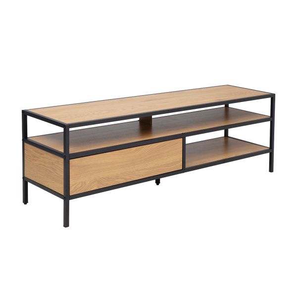 TV-laud HEDVIG 120x33xH40cm, saar/must