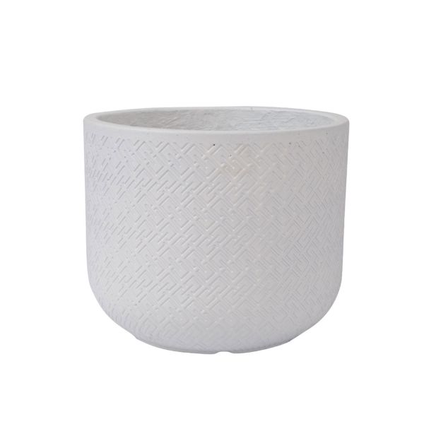 Lillepott SELENA D24xH19.5cm, valge
