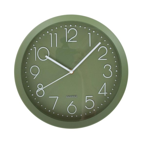 Wall clock HOLLY D30cm, green