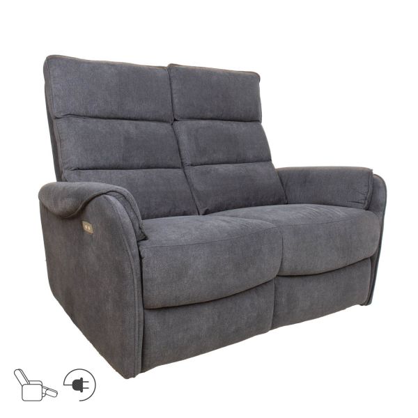 Diivan BOWERS 2-kohaline elektriline recliner, sinakashall