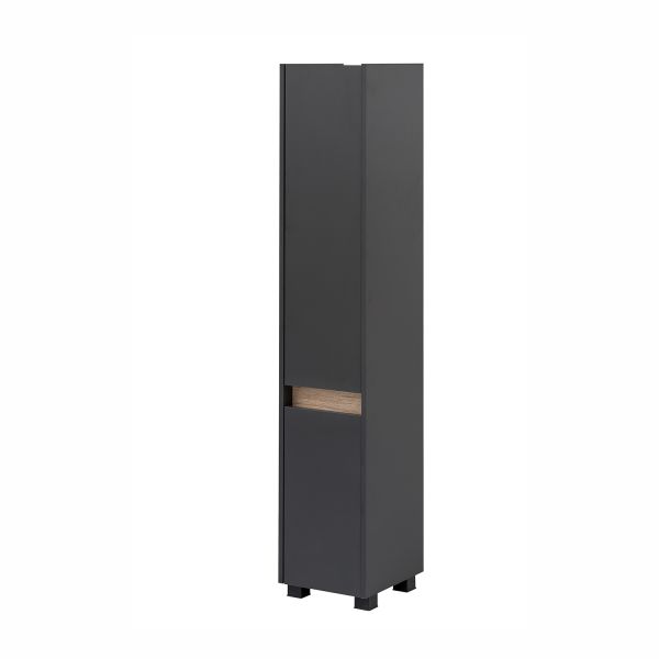 Tall bathroom cabinet COSMO 30x33xH165cm, anthracite