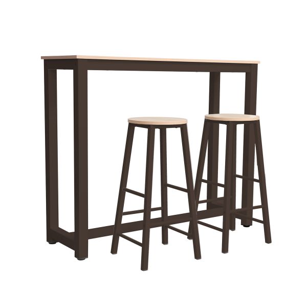 Baarikomplekt SANCIA tamm/pruun