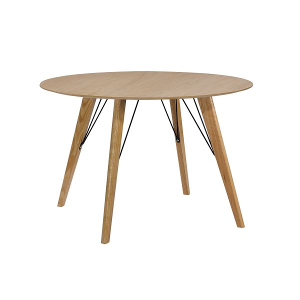 Dining table HELENA D100xH75cm, oak