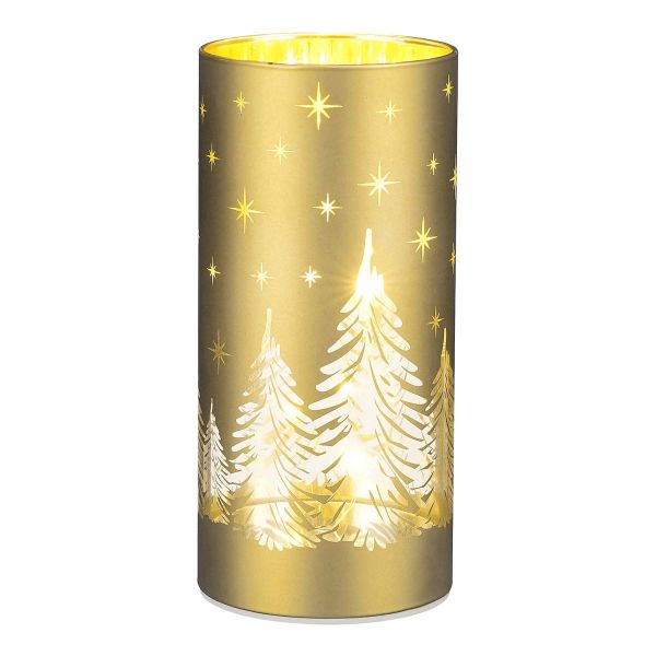 LED-valgusti SHINE LED H15cm kuldne, patareiga