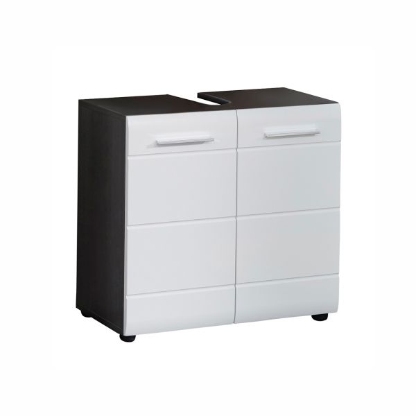 Valamukapp LINE 60x34xH56cm, hall/valge läige