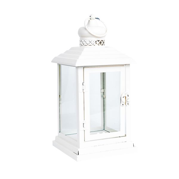 Latern DEIA_13x13xH27cm, valge