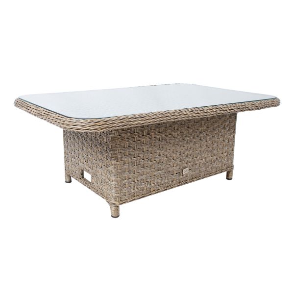Laud PACIFIC 120x80xH46/65cm, hallikasbeež