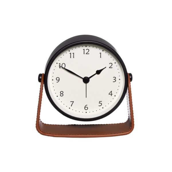 Alarm clock 4Living PUFF H13cm, black