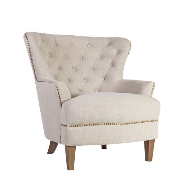 Armchair HOLMES 79x85xH98cm, beige