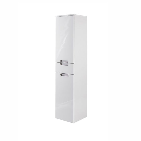 Tall bathroom cabinet MARS 33x36xH159cm, white gloss