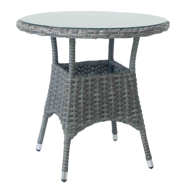 Laud WICKER D78xH75cm, tumepruun