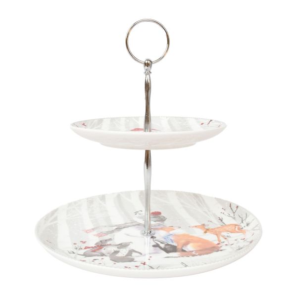 Tiered stand MIA SNOW 2-tier, in a gift box