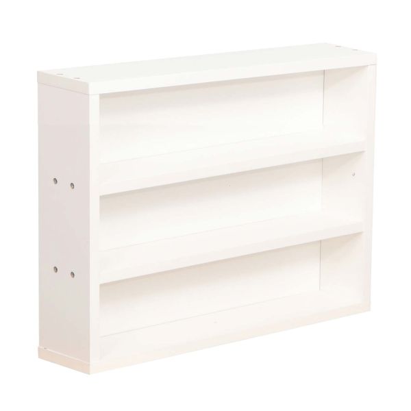 Riiul LESTER 48x10xH36cm, valge melamiin