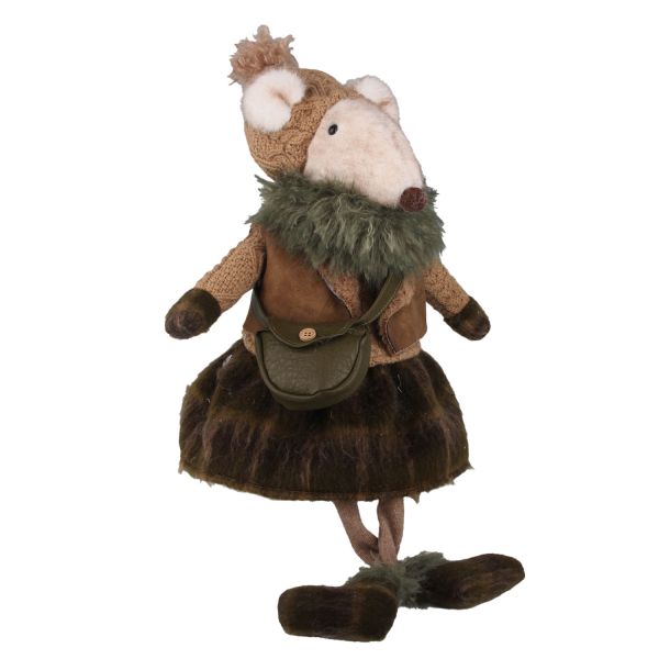 Dekoratsioon FAB HANNA H58cm, jõuluhiir, tüdruk