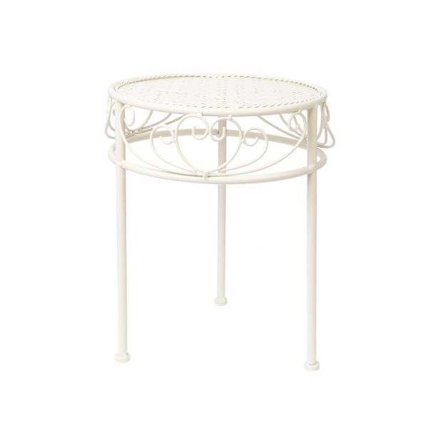 Flower stand SANDY D30xH38cm, antique white