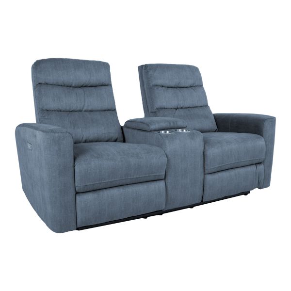 Diivan GASTON 2-kohaline elektriline recliner, sinine