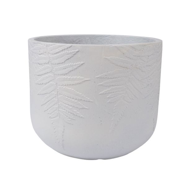 Lillepott FERN D44xH36cm, valge