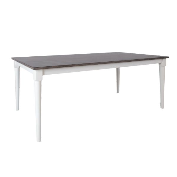 Söögilaud JANELLE 183x91xH75cm, hall/valge