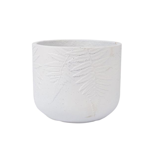 Lillepott FERN D30xH24.5cm, valge