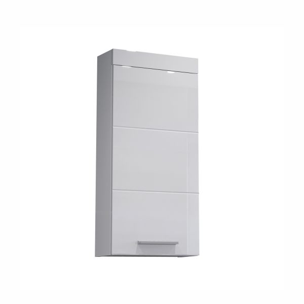 Wall cabinet DEVON 35x16xH75cm, white high gloss