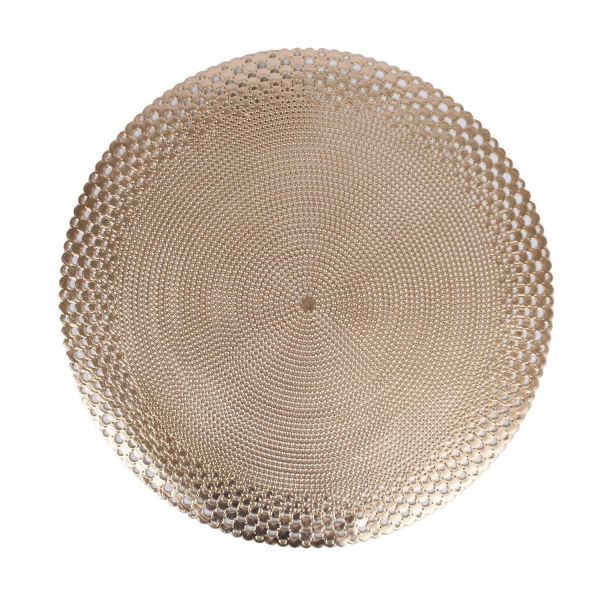 Lauamatt BUBBLES D38cm, kuld