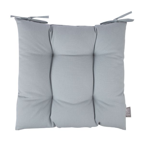 Cushion for chair MY COTTON 40x40cm, light grey