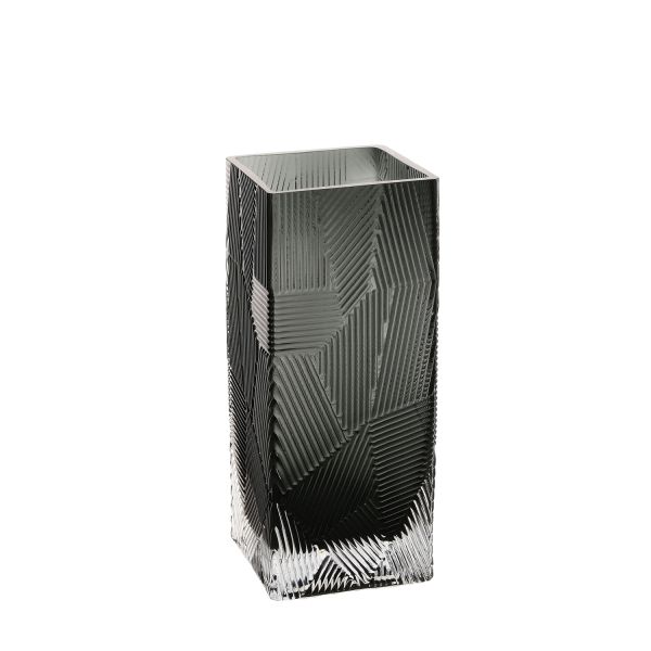 Vaas ZANA 10x10xH25cm, hall klaas
