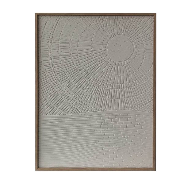 Wall art WALLY 60x80cm, abstract white