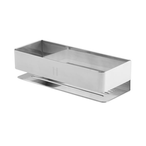 Держатель для мыла RENTO, 8x5.5x20см, металл / белый