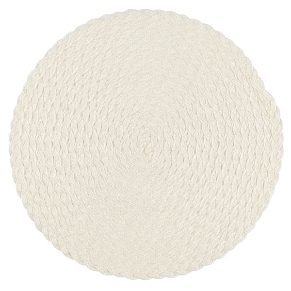 Lauamatt LETTI D38cm, loodusvalge