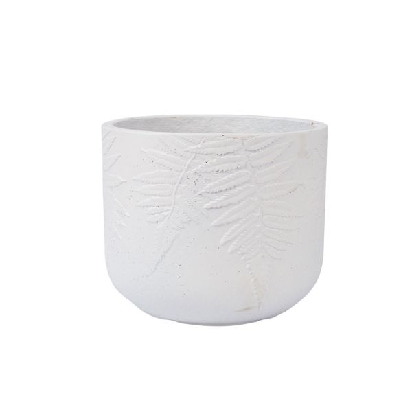 Lillepott FERN D24xH19.5cm, valge