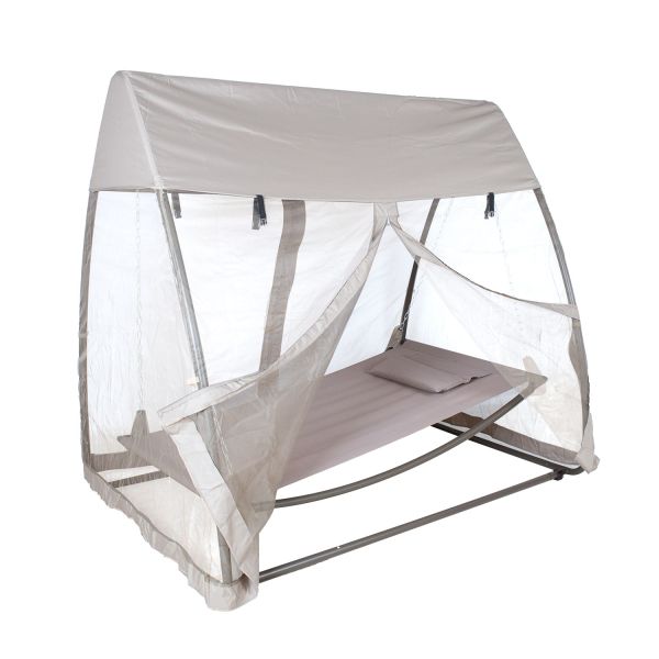 Гамак SUNDAY с балдахином, серо-коричневый